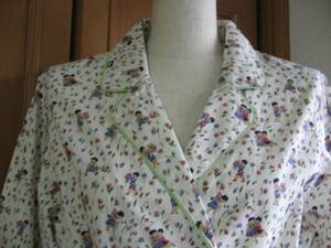 * Tsumori Chisato * bouquet . girl pattern cotton gown green M*