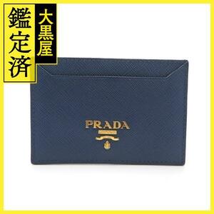 PRADA プラダ 名刺入れ カードケース パスケース サフィアーノ ネイビー 1MC208【473】