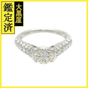 JEWELRY　ダイヤモンド　リング　1粒ダイヤ　PT900　プラチナ　D1.039ct　D0.86ct　4.5g　10号　【200】