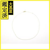 JEWELRY　ジュエリー　ネックレス　K18　約0.6g　2147200474458　【432】_画像1