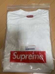 新品未使用★Supreme Overdyed L/S Top White Sサイズ★LongTee 背中にsupremeのロゴ刺繍