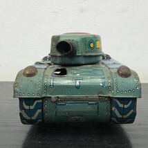 a#28 Vintage Tank Friction Toy M15 Tin Litho Print Japan MT Modern Toys VGC 戦車 おもちゃ ビンテージ レトロ ブリキ 現状品 _画像2