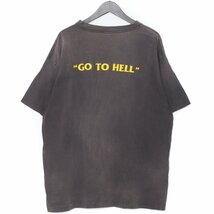 SAINT MICHAEL SS TEE GO TO HELL XLサイズ BLACK SM-S22-0000-020 セントマイケル Tシャツ 半袖カットソー ブラック_画像2