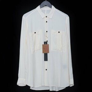 未使用 KLASICA SH-035 レーヨンポケットシャツ サイズ2 ホワイト 21C-26-SH-EC クラシカ 長袖 KNOWN AS THE MATERIALS OF HAWAIAN SHIRTS