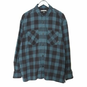 NEIGHBORHOOD 22AW LOGGER C-SHIRT 長袖チェックシャツ Mサイズ ブルー ブラック 22ARNH-SHM01 ネイバーフッド