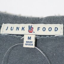 JUNK FOOD プリントTシャツ Mサイズ グレー ジャンクフード 半袖カットソー_画像5