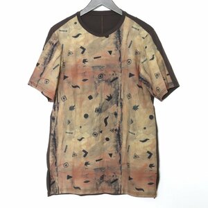 DEVOA 19SS Short Sleeve Shinsaku Nagata Loose Fit サイズ2 グレー デヴォア ルーズフィット プリントTシャツ 半袖カットソー