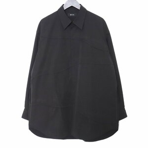 D-VEC 23AW WR PL TAFFETA STREAM LINE L/S SHIRT サイズ3 NIGHT SEA BLACK VF-2LS04439 ディーベック 長袖シャツ