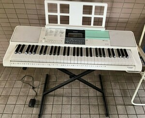 (動作確認済)　CASIO LK-512 電子　キーボード カシオ 光ナビゲーションキーボード 電子　ピアノ　土台付　2019年製