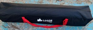 (美品)　logos　ロゴス　ブラック　ヘキサ　タープ　セット　アウトドア　テント　UV　高耐水加工　収納バッグ付