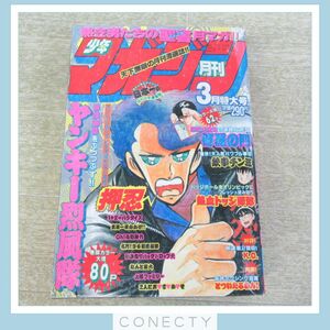 月刊少年マガジン 1989年3月号 ヤンキー烈風隊 巻頭カラー/熱血ドッジ野郎/修羅の門/1+2=パラダイス/2人におまかせ 等 講談社【U5【S1