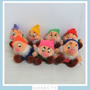 【当時物】TOKYO DISNEY LAND 白雪姫 七人のこびと ぬいぐるみ 7体★The Seven Dwarfs/紙タグ付き★ビンテージ/レトロ★現状品【G4【S3