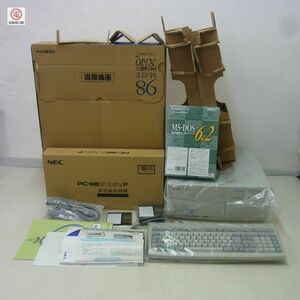 未使用品 NEC PC-9821Xb10/F 本体 + キーボード + マウス 日本電気 98MATE 3.5インチFDモデル 箱説FD・MS-DOS6.2付【60