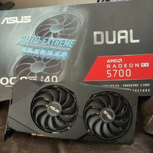 ジャンク ASUS Radeon RX5700 O8G EVO 箱付き