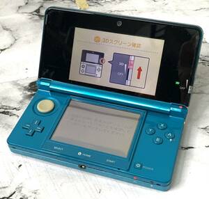 NINTENDO 3DS ニンテンドー アクアブルー CTR-001 