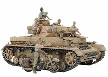 タミヤ 1/35 スケール限定 ドイツ IV号戦車F型・伝令バイクセット 北アフリカ戦線 プラモデル_画像3