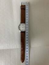 CASIO QUARTZ MTP-1175 WATCH/カシオ 腕時計ウォッチ/現在動作不動/部品取り用/ベルト歪み等経年/小傷等/ジャンク扱い_画像8