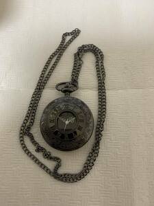  pocket watch necklace type / Rome figure / part removing for / presently operation immovable / antique manner design / cosplay and so on / scrub etc. / junk treatment 