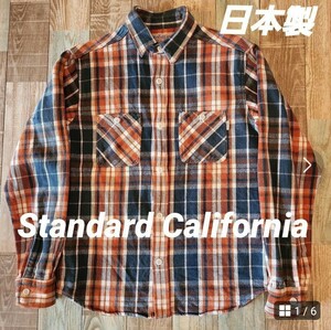 古着　スタンダードカリフォルニア　Standard California ネルシャツ　チェック