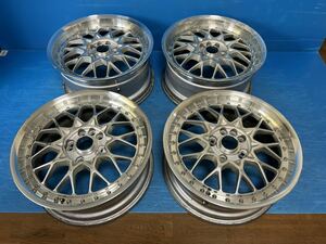 RAYS HERITAGE JAPAN 17インチ 17x7.0JJ 8.0JJ +37 114.3/5H 中古4本 希少 深リム 3ピース レイズ 5H/4H-114.3