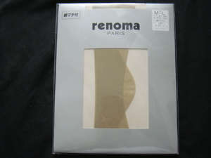 renoma・レノマ／＜綿マチ付*ストッキング・サイズM~L(ヒップ85～98cm/身長150～165cm)85チャームベージュ＞□彡『未使用品』