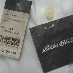 EddieBauer・エディーバウアー／＜長袖ボタンダウンワイシャツ(サイズ:XS(対応日本サイズS)ホワイト)＞□彡『未使用品』の画像3
