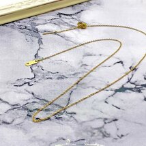 necklace メンズ レディース 金 ゴールド ロープチェーン ネックレス 18k Gold Plated k18 18k 鍍金 18_画像5