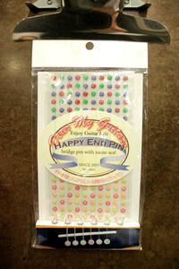 HAPPY END PIN ドレスアップ ブリッジピン 透明 クリア仕様 アルファベットシール付き 新品