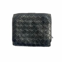 ■FR483 ボッテガヴェネタ 二つ折り財布 カーフレザー ブラック 黒 Bottega Veneta 財布 箱付き 送料無料_画像3