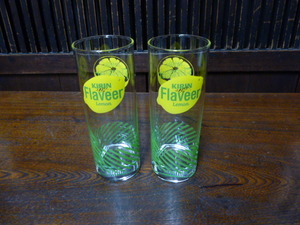 KIRIN Lemon Flaveer ガラス グラス セット キリンレモン フレーバー ビール 酒器 タンブラー ノベルティー