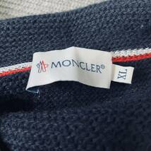 MONCLER モンクレール　ニット　ジャケット　ジップ　バイカラー　パーカー　xl カーディガン _画像5