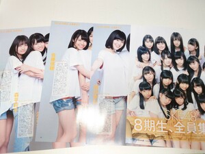 雑誌の切り抜き　SKE48 8期生　全員集合　7P