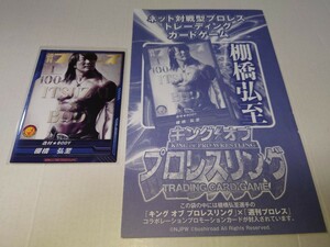  King of Pro Wrestling × weekly Professional Wrestling collaboration shelves ... Pro motion card not for sale 