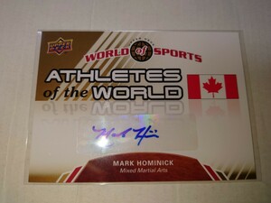 UPPER DECK WORLD of SPORTS MARK HaMINICK 直筆サインカード　UFC MMA