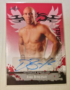 LEAF 2010 MMA JOSH BURKMAN　直筆サインカード