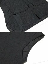 B0102:vintage Barbour キルティングベスト 中綿ベスト バブアー 黒 XXL メンズ ジャケット ブルゾン:5_画像4