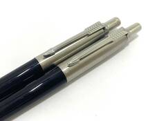 ◆ PARKER パーカー ボールペン / シャープペンシル ノック式 2本セット ペンケース付き ■ 未使用品_画像5