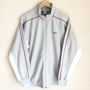 【Nike】ナイキ トラック ジャケット ジャンパー グレー メンズ ジャージ スポーツ トレーニング NikeFIT DRYトップス L/1328BB