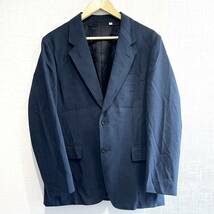 【UNIQLO】ユニクロ ジャケット テーラードジャケット スーツ フォーマル オフィス ビジネス シンプル 紳士 ボタン 紺 メンズ M/1308ZZ_画像1
