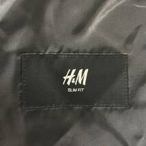 【H&M】エイチアンドエム テーラード ジャケット ブレザー スーツ ビジネス フォーマル 通勤 2B グレー 上着 メンズ 紳士 サイズ40R/1432UU_画像8