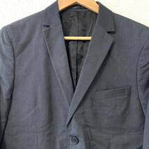【H&M】エイチアンドエム テーラード ジャケット ブレザー スーツ ビジネス フォーマル 通勤 2B グレー 上着 メンズ 紳士 サイズ40R/1432UU_画像4