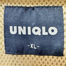 大きいサイズ【UNIQLO】ユニクロ ナイロンジャケット ジップアップ シンプル アウトドア 作業 タウンユース ベージュ メンズ XL/2138QQ_画像9