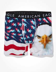 * ラスト２ * AE アメリカンイーグル ボクサーブリーフ トランクス AEO Bald Eagle 6" Classic Boxer Brief L / Red *