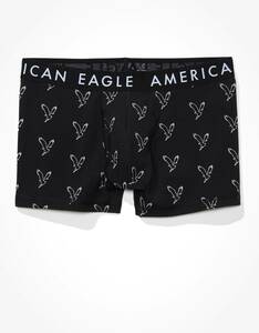 * ラスト２ * AE アメリカンイーグル ボクサーブリーフ トランクス AEO Eagle Classic Trunk Underwear L / Black *