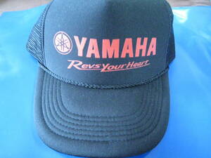 ■YAMAHA Revs Your Heart　ヤマハ メッシュ キャップ 帽子　大人用 　Freeサイズ ブラック ◆新品◆