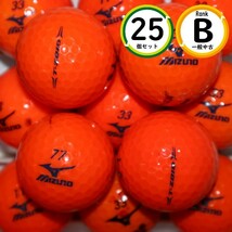 25個 ミズノ 混合 オレンジカラー Bランク ロストボール 中古 ゴルフボール 送料無料_画像1