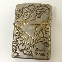 【送料無料】ZIPPO ジッポー オイルライター Hawai'i mo'olelo ハワイ 2005年製 中古【Ae466893】_画像1