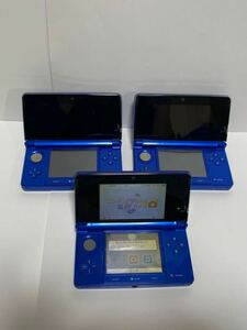 ニンテンドー Nintendo 3DS 本体 ×3台 コバルトブルー