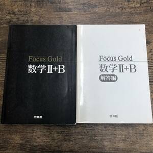 G-6999■Focus Gold数学2+B（解答編付き）■高校数学 大学受験■新興出版社啓林館■発行年不明■