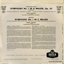 エルネスト・アンセルメ classical symphony / symphony no.1 LXT5380_画像2